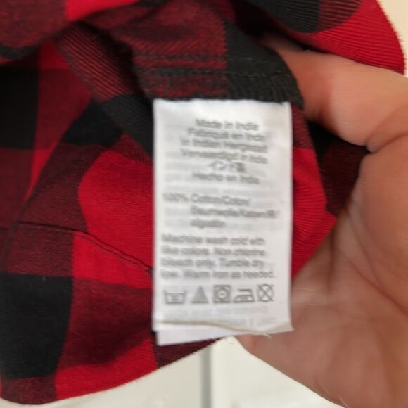 Madewell buffalo plaid blouse with tie - Size M - Picture 5 of 8